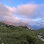 Cir mit Alpenglühen und Langkofel