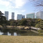 Rikyu Garden - Stadtblick Rikyu Garden - Stadtblick