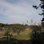 Rikyu Garden - Stadtblick Rikyu Garden - Stadtblick