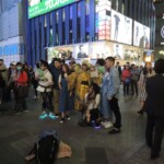 Auf der Ebisubashi-Brücke Auf der Ebisubashi-Brücke