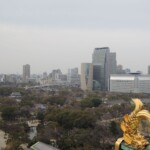 Osaka City mit Burg-Drachen Osaka City mit Burg-Drachen