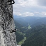 Blick aus dem Klettersteig