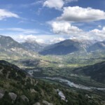 Blick von Réotier auf Mont-Dauphine