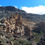 Blick auf as Klettergebiet am Teide