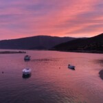 Abenddämmerung über dem Hafen von Leonidio Abendstimmung