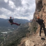 Da war er etwas weiter weg... Beim ablassen...