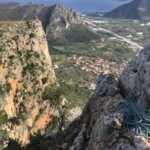 Blick runter in die Route Blick hinab