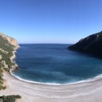 Panorama of the Beach in Vlychada Panorama
