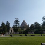 Petersdom aus den vatikanischen Museen Petersdom aus den vatikanischen Museen