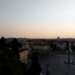 Ausblick von oberhalb des Piazza del Popolo Ausblick von oberhalb des Piazza del Popolo