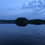 "Abendstimmung" mit Mond