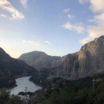 Blick auf den Stausee von El Chorro