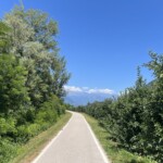 Radweg entlang der Etsch