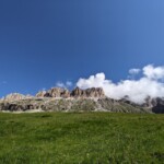 Blick auf Sella, Ziel der Wanderung heute