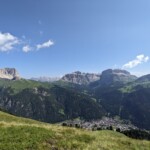 Blick zurück nach Canazei