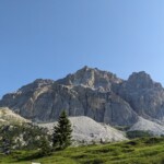 Blick auf Lagazuoi - Hier wird heut geklettert