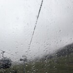 Passend zum Abschied regnet es...