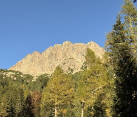 Blick zurück auf den Berg
