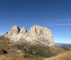 Morgens Ausblick auf den Langkofel
